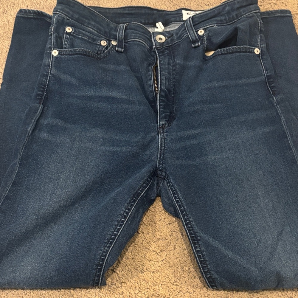 rag & bone Women's High Rise Jeans - Dark Blue
